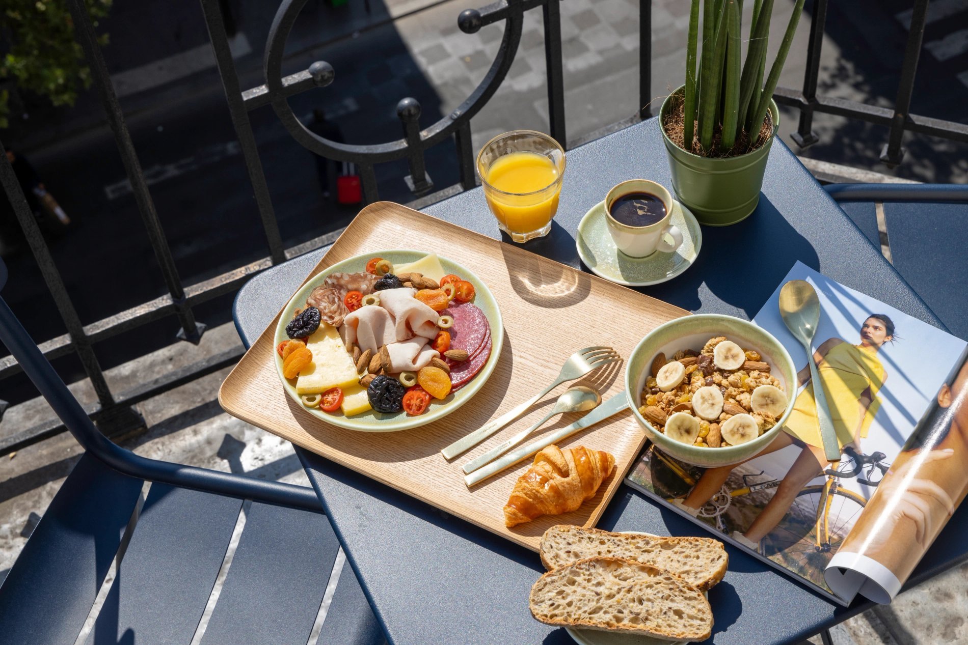 Hôtel Brady Petit-déjeuner Chambre Balcon