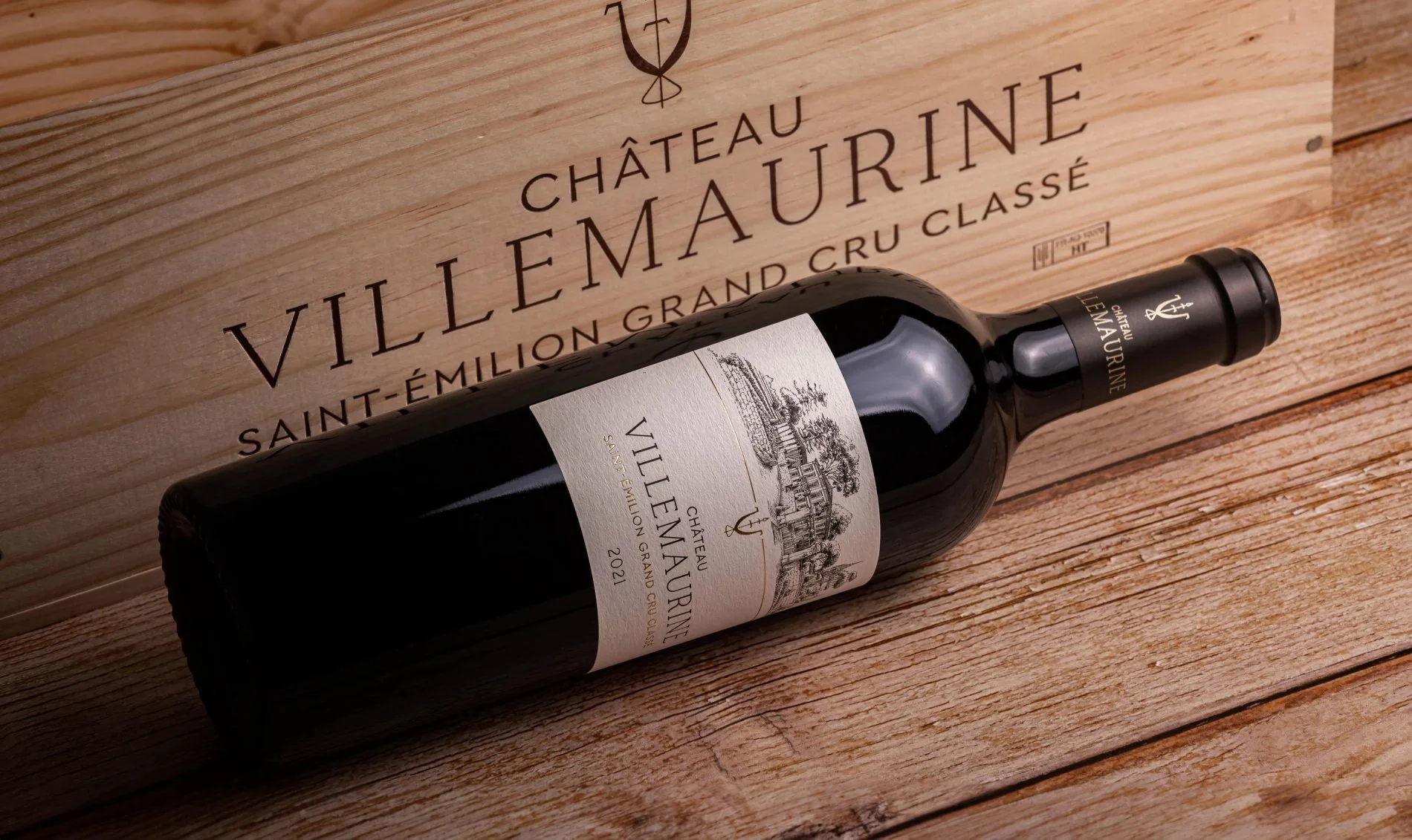 Bouteille de Château Villemaurine, Grand Cru Classé de Saint-Émilion, partenaire de la Villa des Vignes