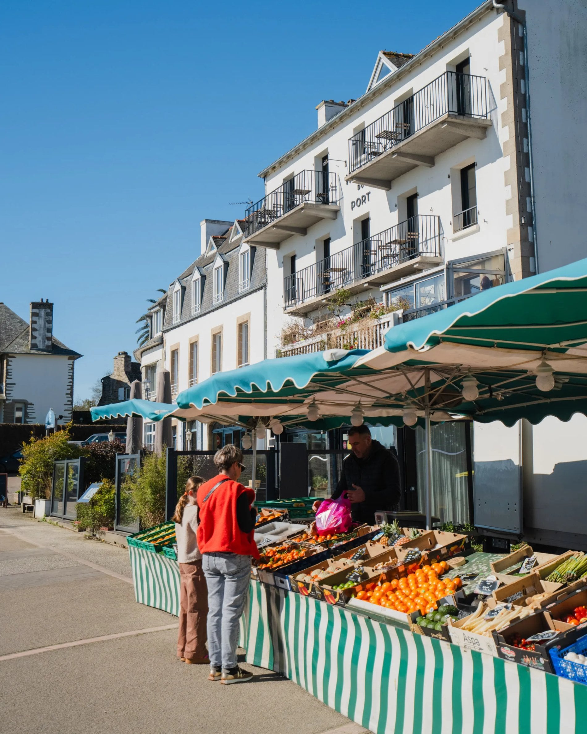 Marché de Locquirec en Bretagne