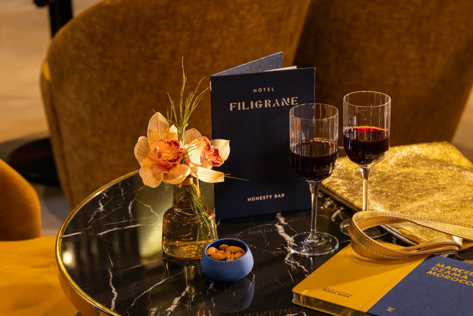 Hôtel Filigrane | Salon Honesty Bar Vin
