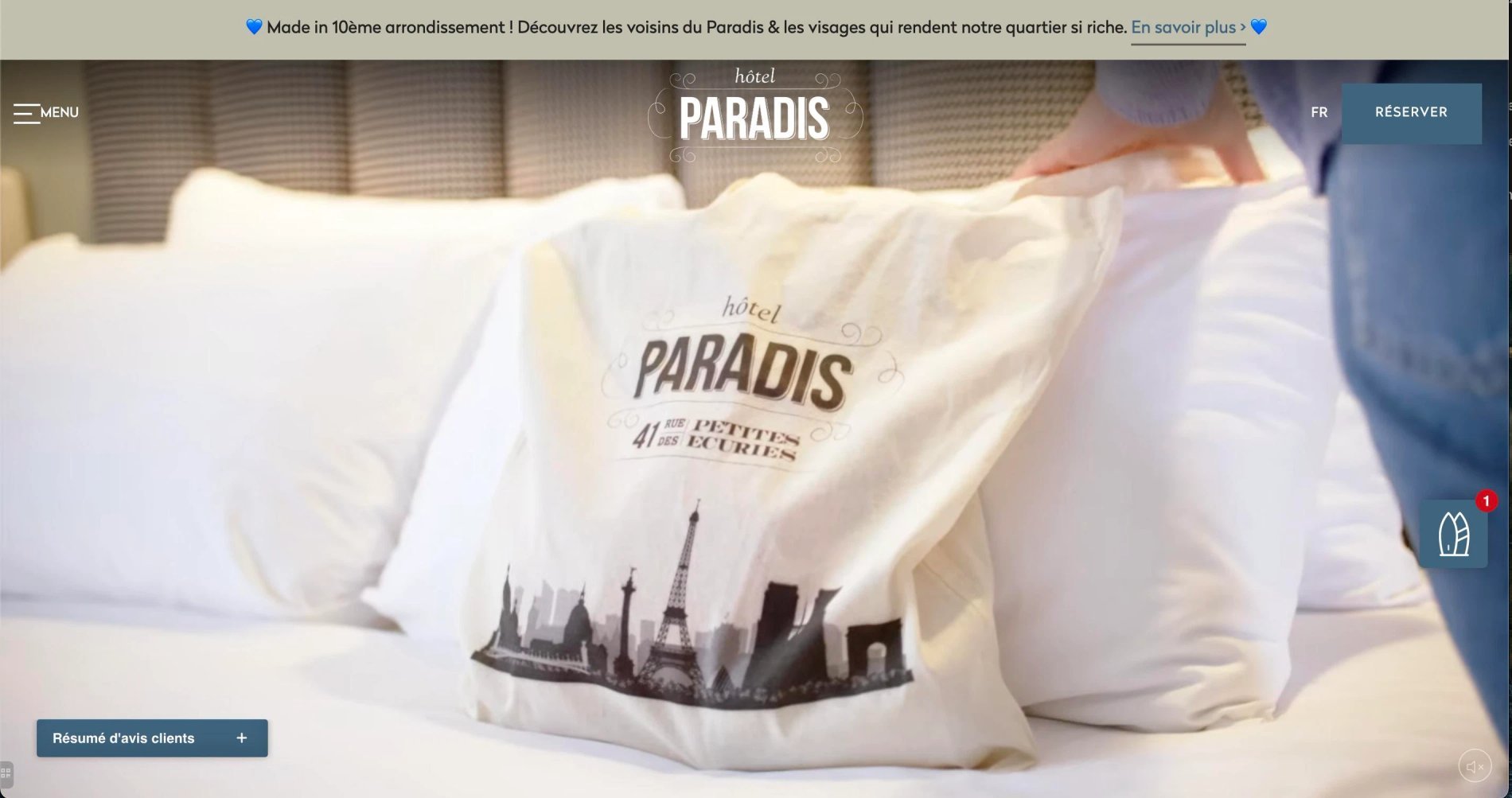 MMCréation Agency | Portfolio Hôtel Paradis