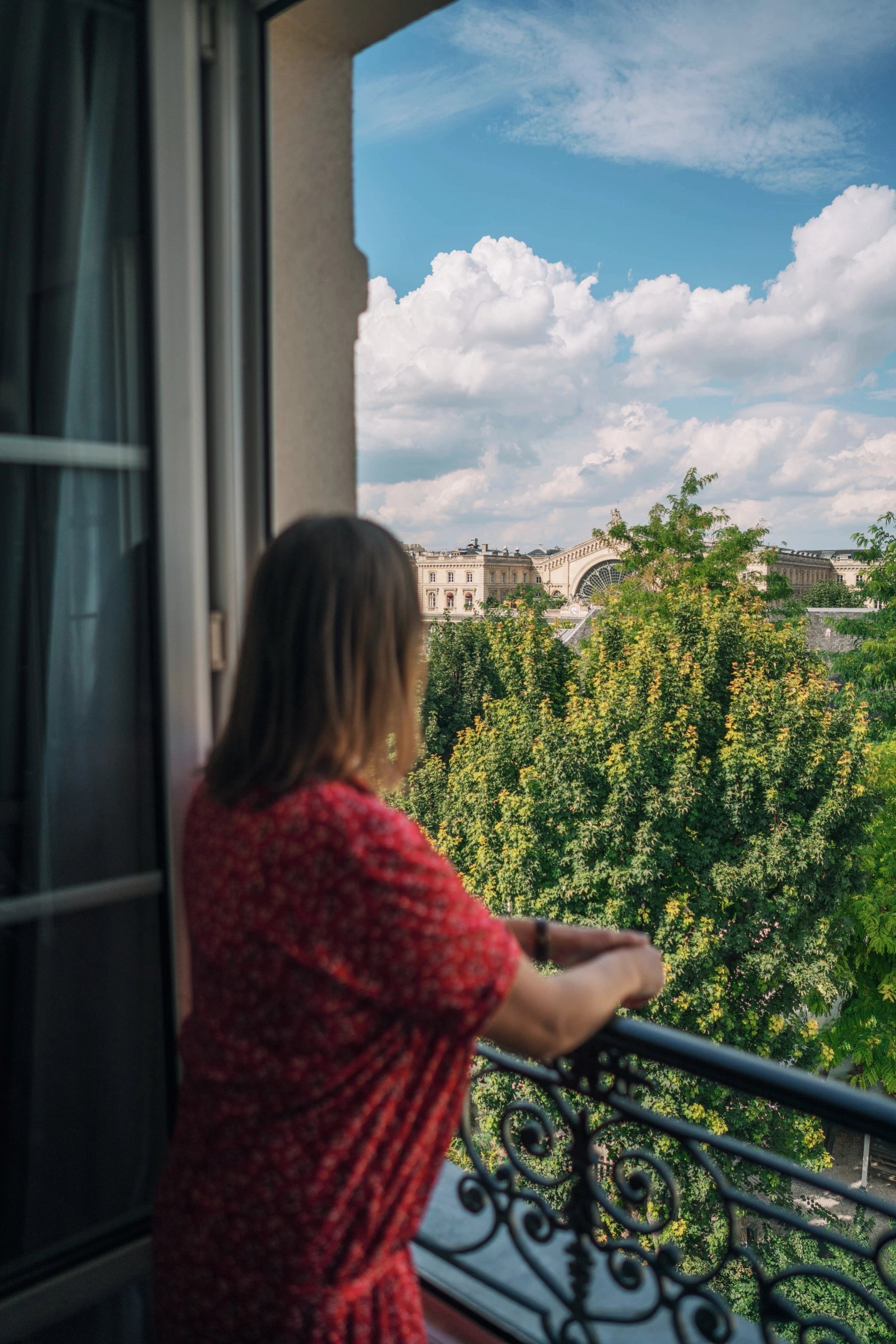 Vue depuis le balcon de l'hôtel Gare de l'Est