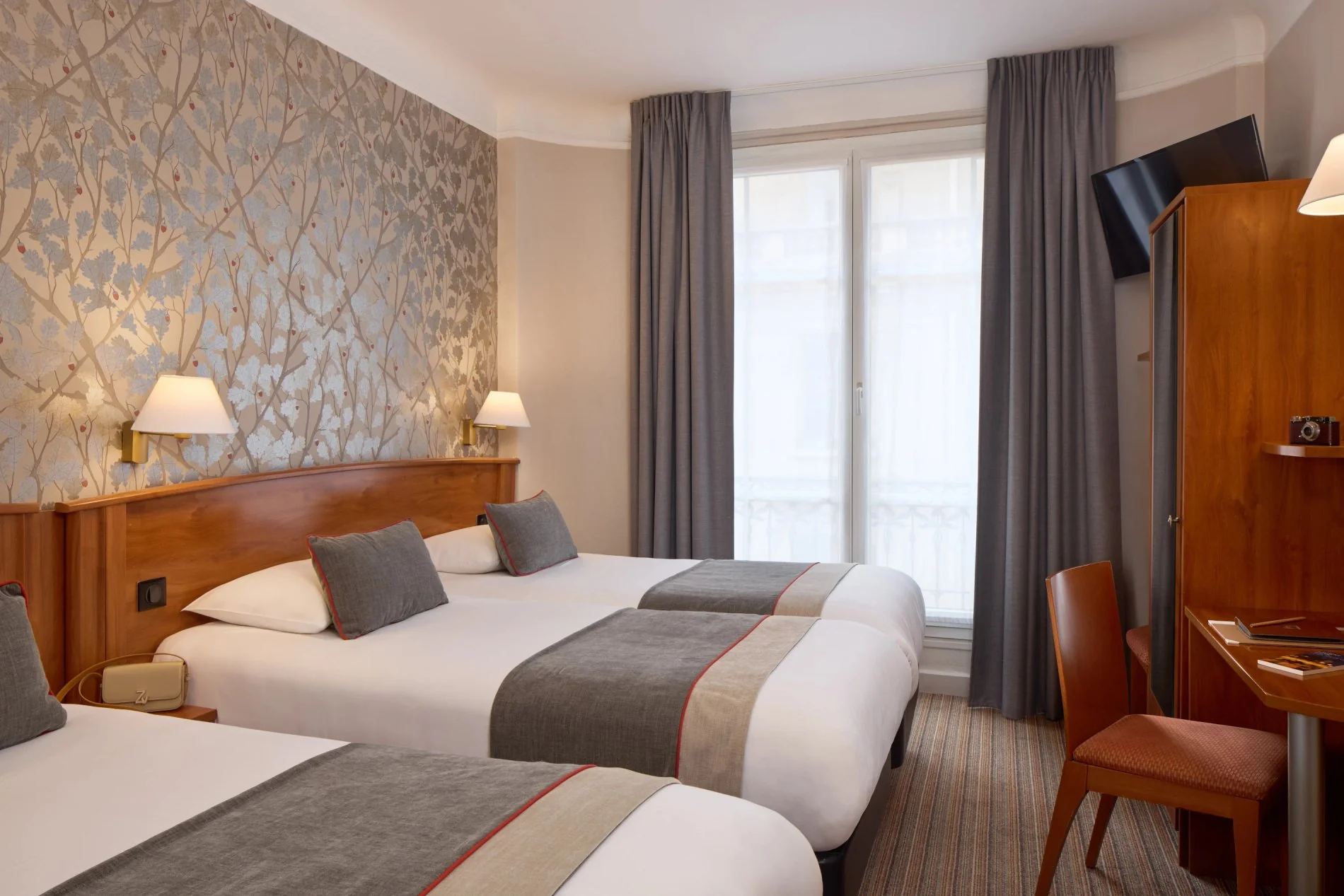 Chambre Supérieure Lits Jumeaux au Timhotel, avec décoration élégante