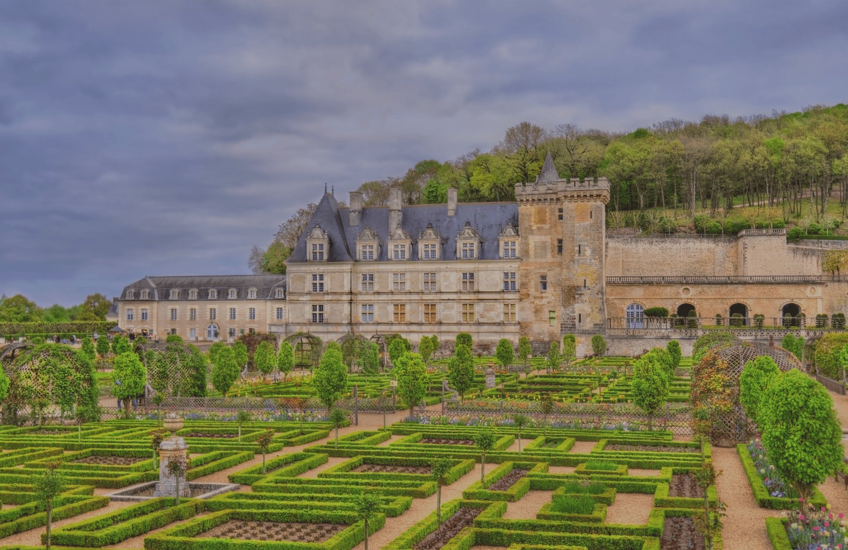 Château avec jardins à Chenonceaux