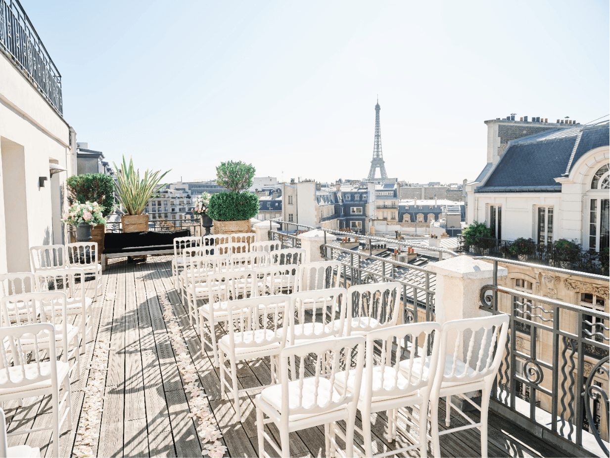 Wedding with a view on Paris