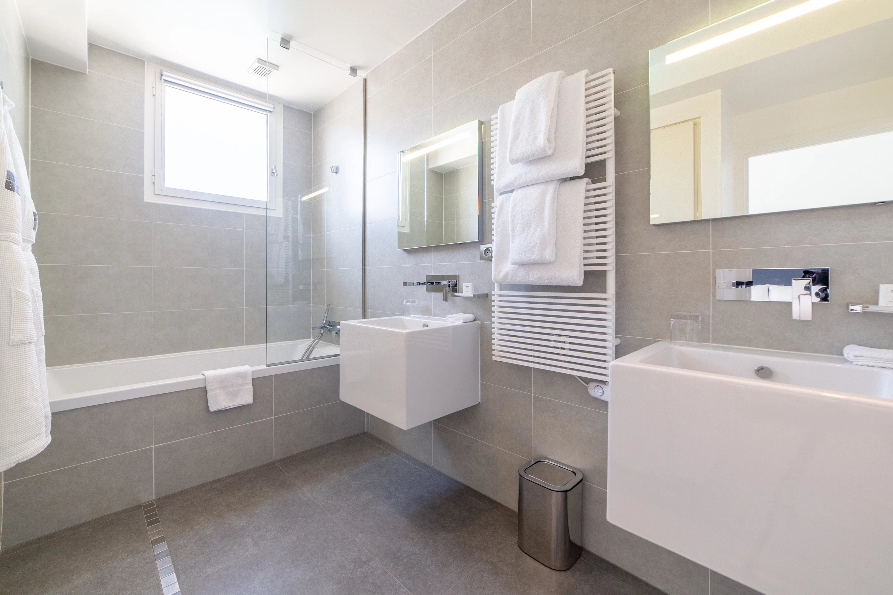 Kube Saint-Tropez - Chambre Classic WHITE - Salle de bain