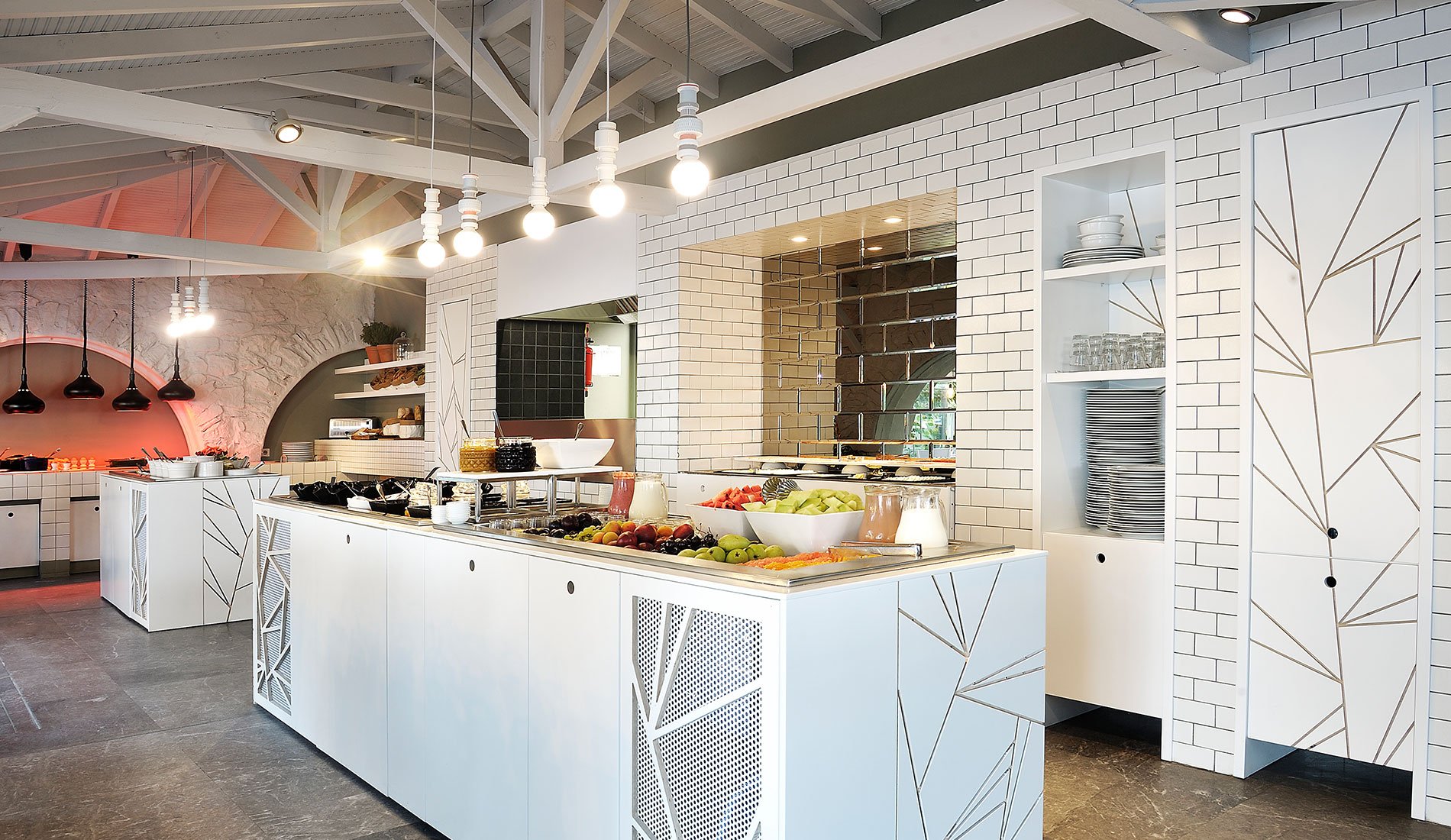 resort de luxe atypique Ekies all senses resort 4 étoiles Vourvourou Grèce restaurant