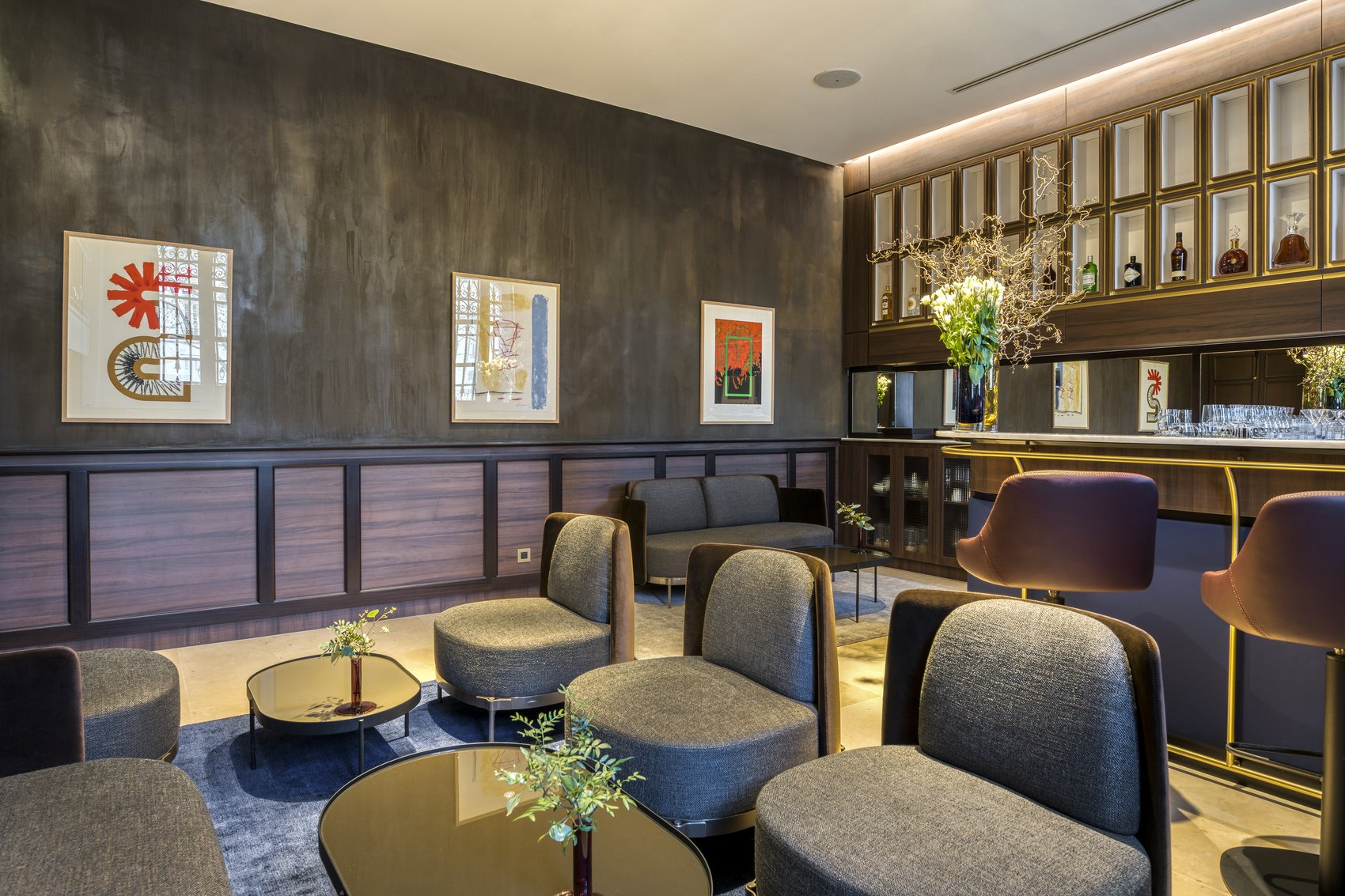 Boutique hôtel design Nîmes Maison Albar L'Imperator 5* Bar Hemingway