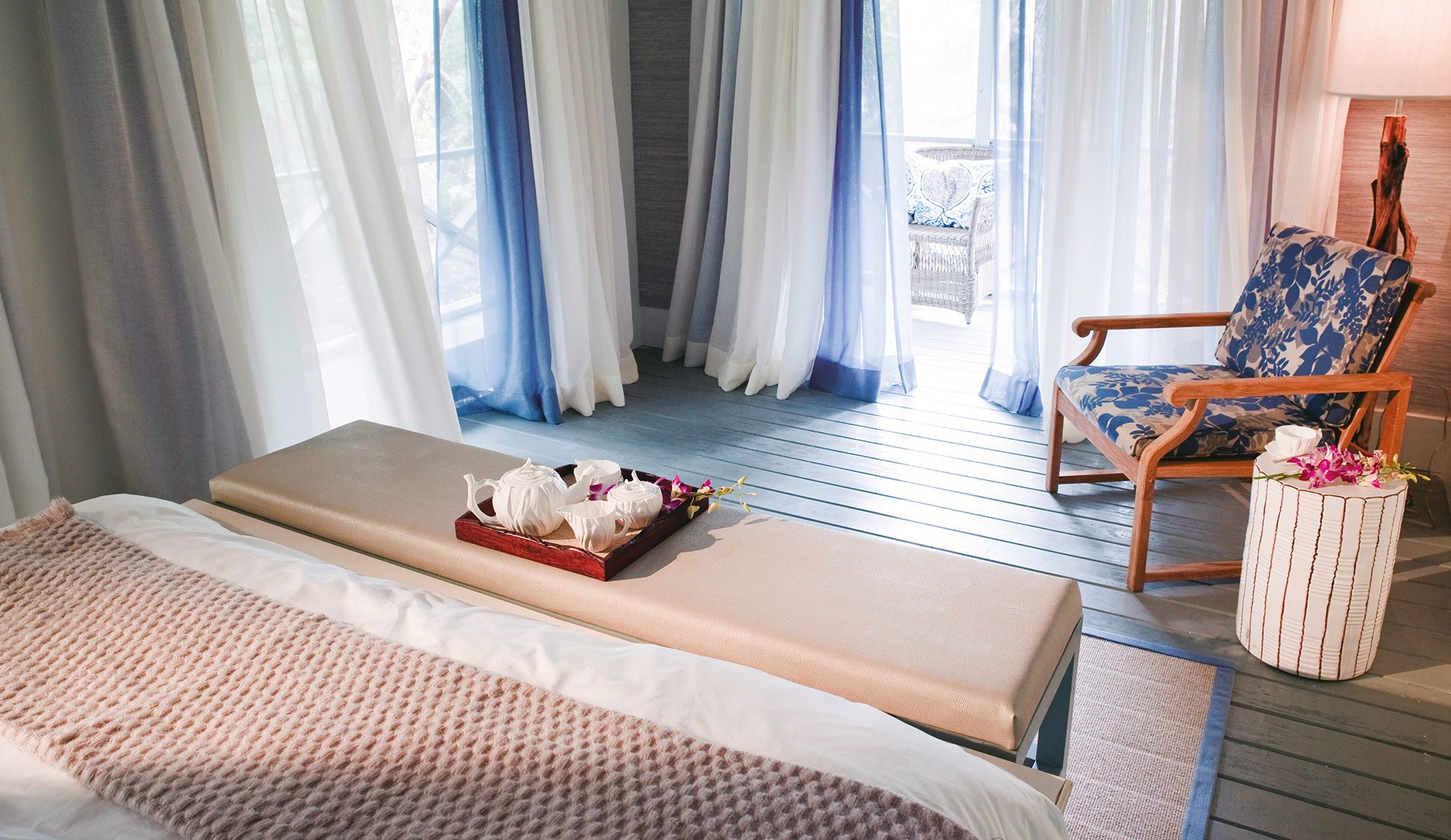 Ecolodge Tiamo Resort 5 étoiles Caraïbes Bahamas chambre