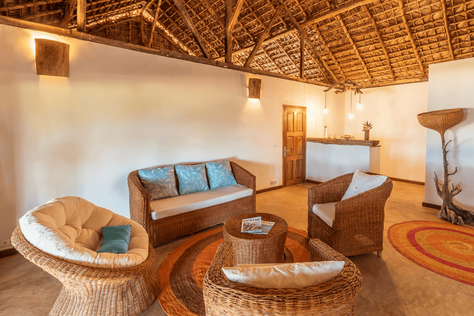 Lodge des Terres Blanches - eco-responsible boutique hotel Majunga Madagascar - Signature Lodge living room